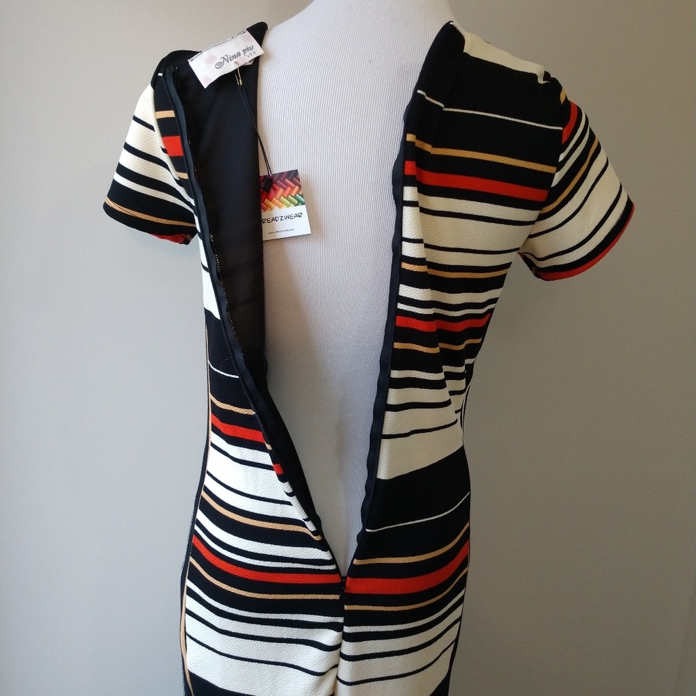 Striped Midi Dress - Picture 5 of 8